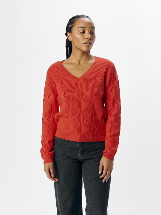 Produktbild Object Gemusterter Strickpullover (S)