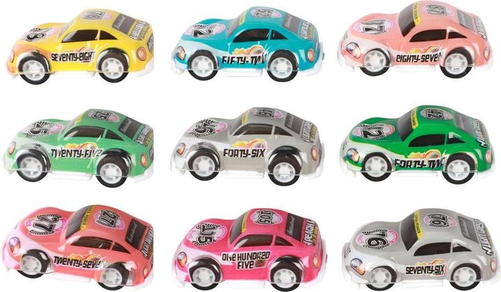 Toi-Toys Turbo Racers Mini-voitures de rallye pullback, 9 pcs.
