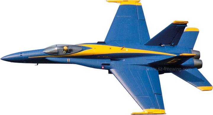 Actual product image Freewing F/A-18C Hornet Blue Angel PNP 90mm 12B Jet EDF (Jet)