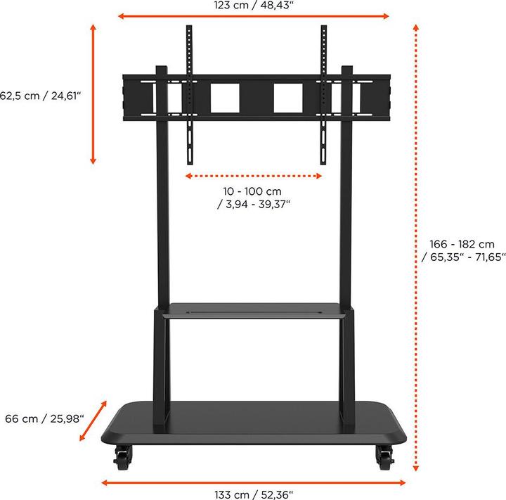 Produktbild Celexon Rollwagen Adjust-55120MP (140 kg, 55" - 120")