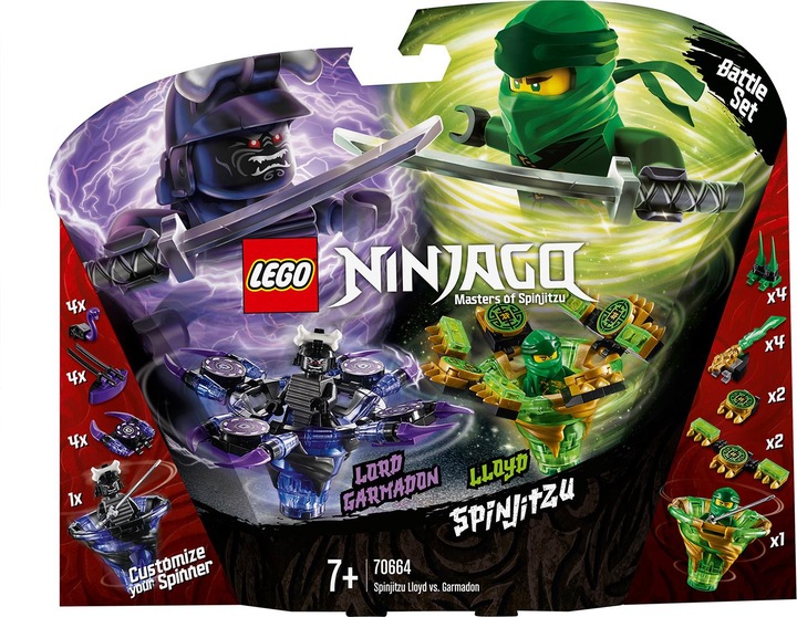 Produktbild LEGO Lloyd gegen Garmadon Spinjitzu (70664, LEGO Ninjago)