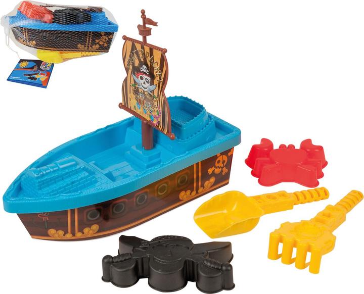 Actual product image Happy People 75050 Pirate boat-75050 Pirate boat, multi-coloured
