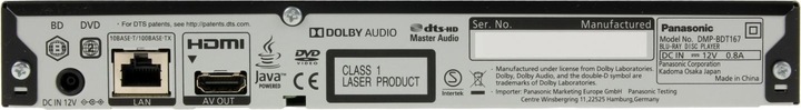 Immagine prodotto Panasonic Dmp-Bdt167 (1 GB, Lettore Blu-ray, Lettore DVD)