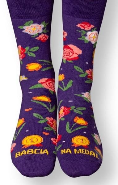 Nadwyraz Omas Medaille lange Socken 36-40 (36 - 40)