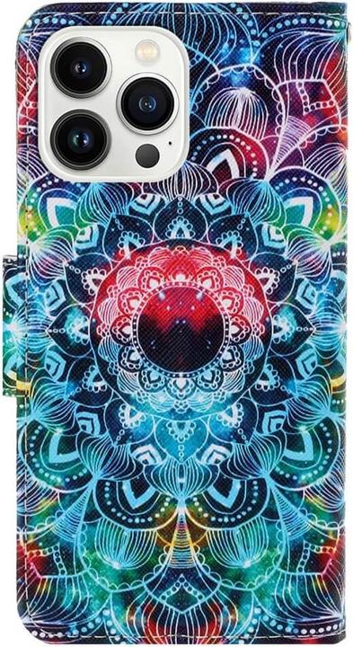 Actual product image Cover-Discount iPhone 15 Pro Max - Leather Case Cover Mandala (Apple iPhone 15 Pro Max)