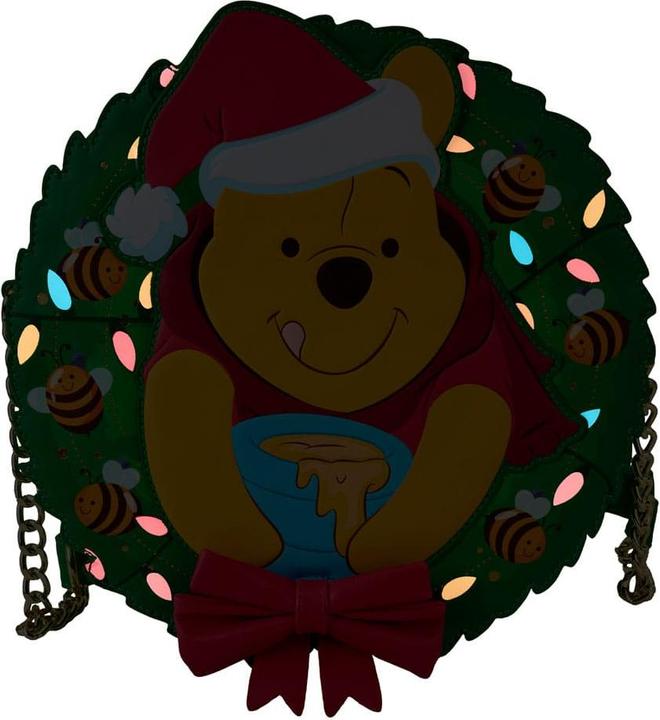 Actual product image Loungefly Disney by shoulder bag Winnie the Pooh Stuck in Wreath
