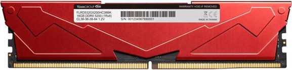 Actual product image Team Group D564GB 5200-40 Vulcan rd K2 TEM (2 x 32GB, 5200 MHz, DDR5 RAM, DIMM)