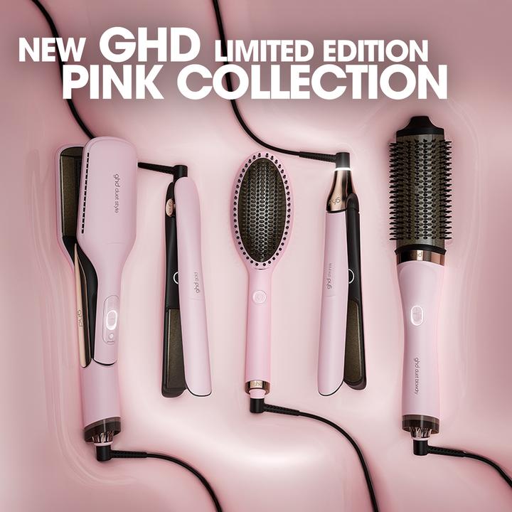 Produktbild ghd glide Limited Edition Hot Brush in Pink-Sorbet mit Hitzeschutz-Etui
