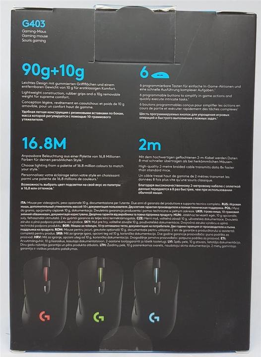 Produktbild Logitech G G403 Prodigy (Kabelgebunden)