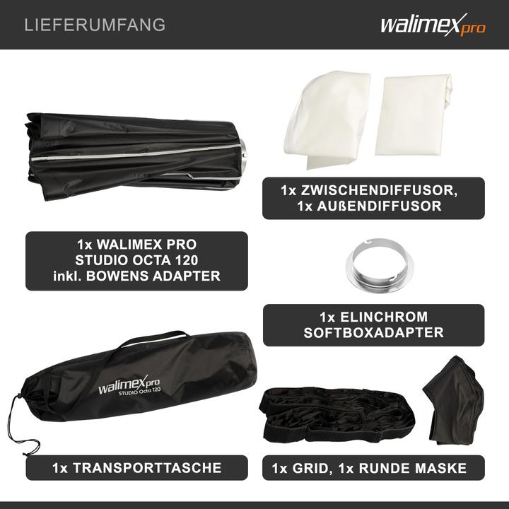 Immagine prodotto Walimex pro Studio Octa 120 Elinchrom (Soft box, 120 cm)
