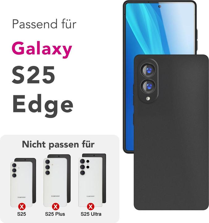 Produktbild Nalia Phantom - 0,3mm Extrem Dünn, Federleicht, Mattiert, Minimalistisch - Ultra-Slim Handycase (Samsung Galaxy S25 Edge)