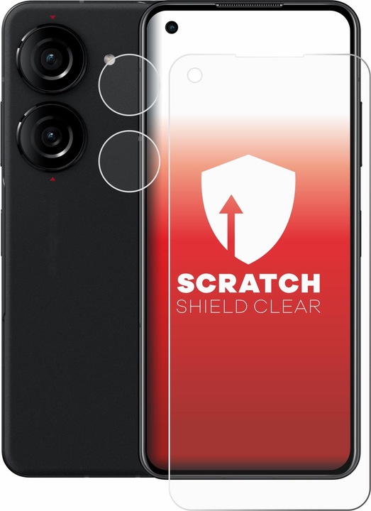 Produktbild upscreen Scratch Shield Clear Premium Displayschutzfolie für Asus ZenFone 10 (Display+Kamera) (1 Stück, Asus Zenfone 10)