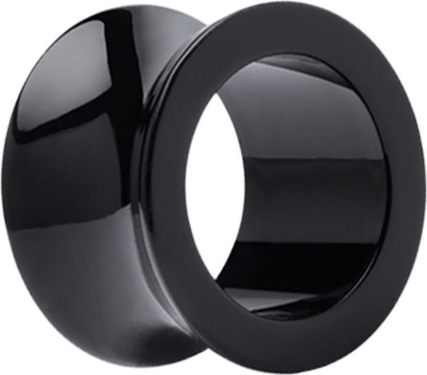 Produktbild Star Piercing Flared Tunnel schwarz (ohne Messing, Kunststoff)