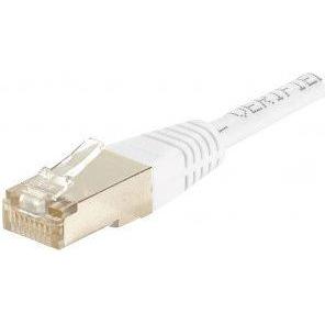 Exertis Connect Patchkabel F/UTP, CAT.6, weiss, 3.0 m Patchkabel mit besonders schmalem Knickschutz (F/UTP, CAT6, 3 m), ...