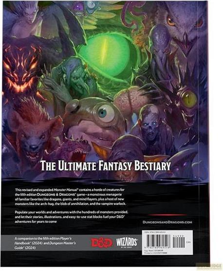 Produktbild Wizards of the Coast Dungeons & Dragons RPG Monster Manual 2024 englisch (Englisch)