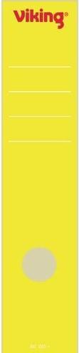 Actual product image Viking File spine labels yellow 10 pieces of paper