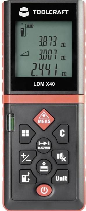 Image du produit Toolcraft LDM X40 (40 m, 650 nm)