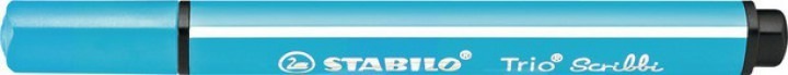Actual product image STABILO Trio Scribbi Spring-loaded triangular felt-tip pen (Blue, 1 x)