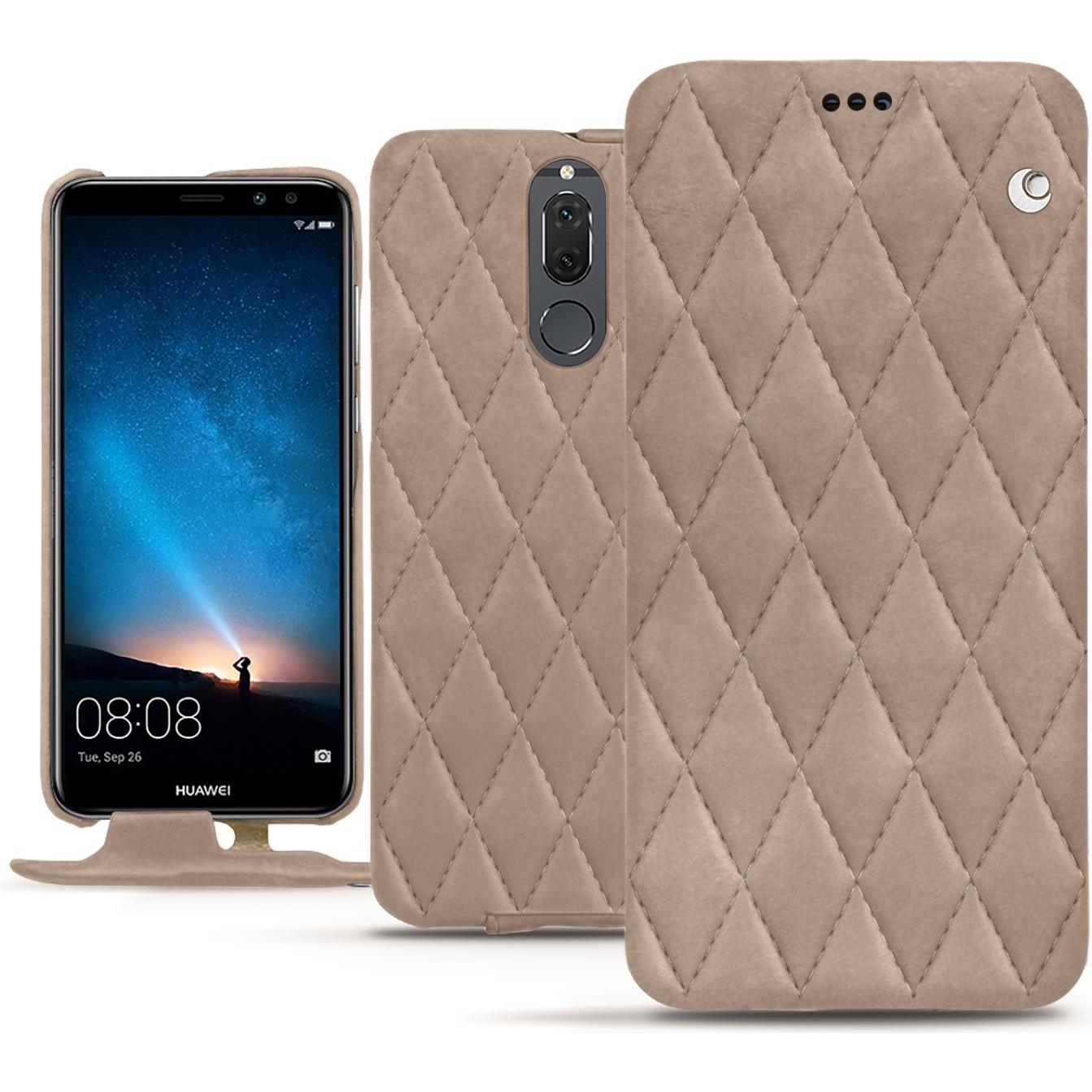 Noreve Lederschutzhülle vertikal (Huawei Mate 10 Lite), Smartphone Hülle, Beige