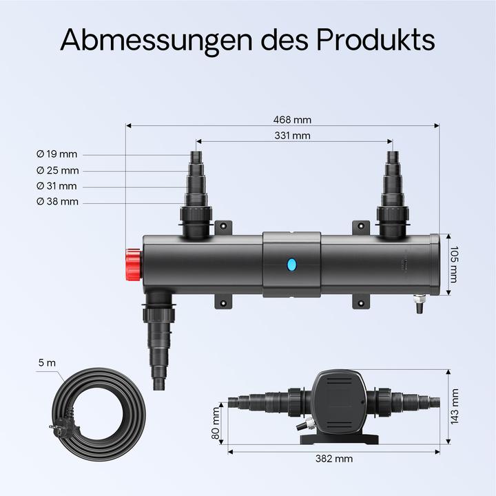 Produktbild SunSun Set : 60000l Bio Teichfilter 24W UVC Teichklärer