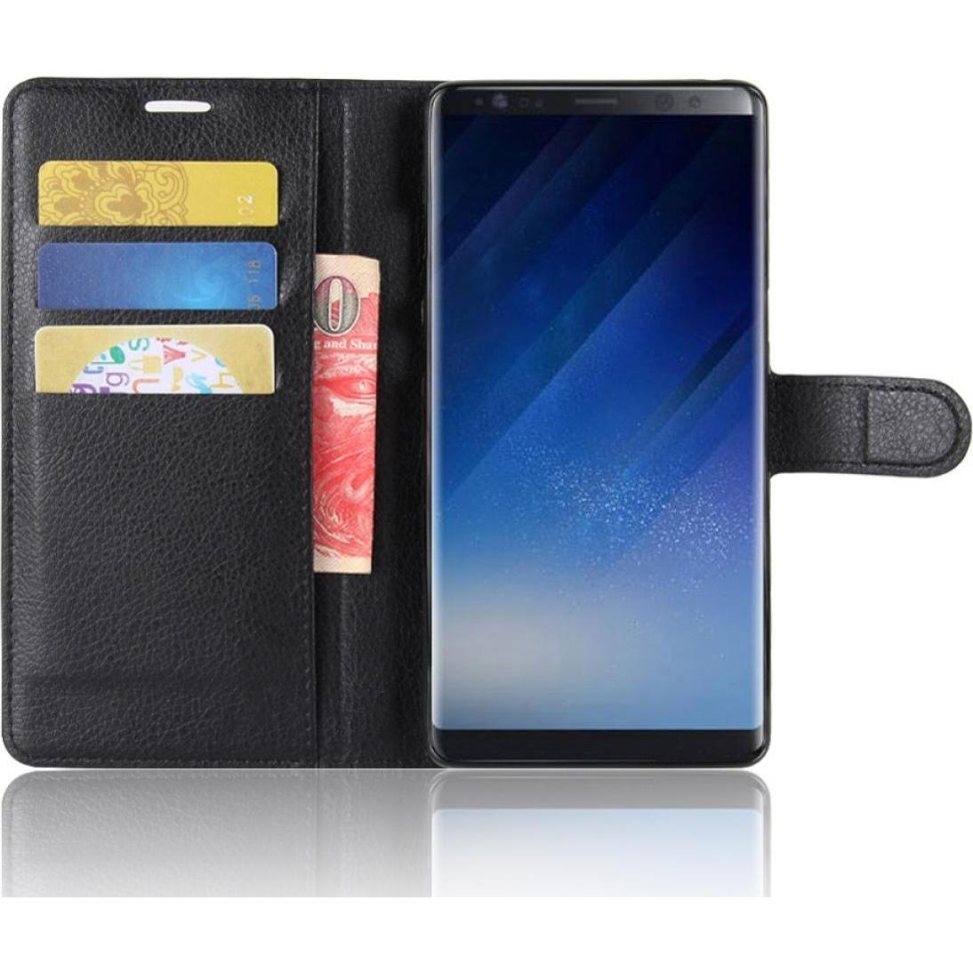 Thumbnail - Screenguard Samsung Galaxy Note8 Leather Guard Lederhülle (Samsung Galaxy Note 8), Smartphone Hülle, Schwarz