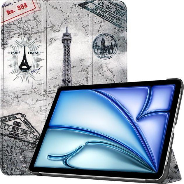 MU Style Dreifach faltbare Hülle mit Muster (Apple iPad Air 11 2024, Apple iPad Air 11 2025, Apple iPad Air 11 2026)