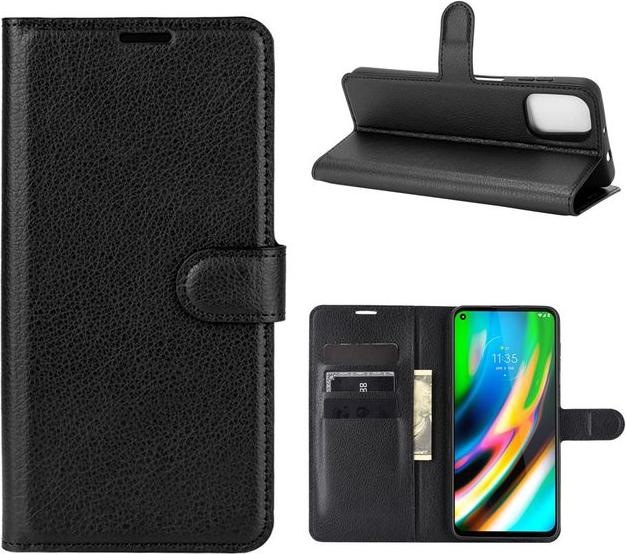 Produktbild MU Classic Litchi Leder Bookcover Series (Motorola Moto G9 Plus)