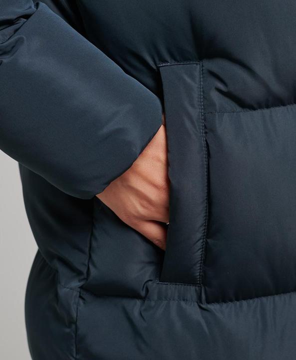 Actual product image Superdry Long Hooded Puffer Jacket for women