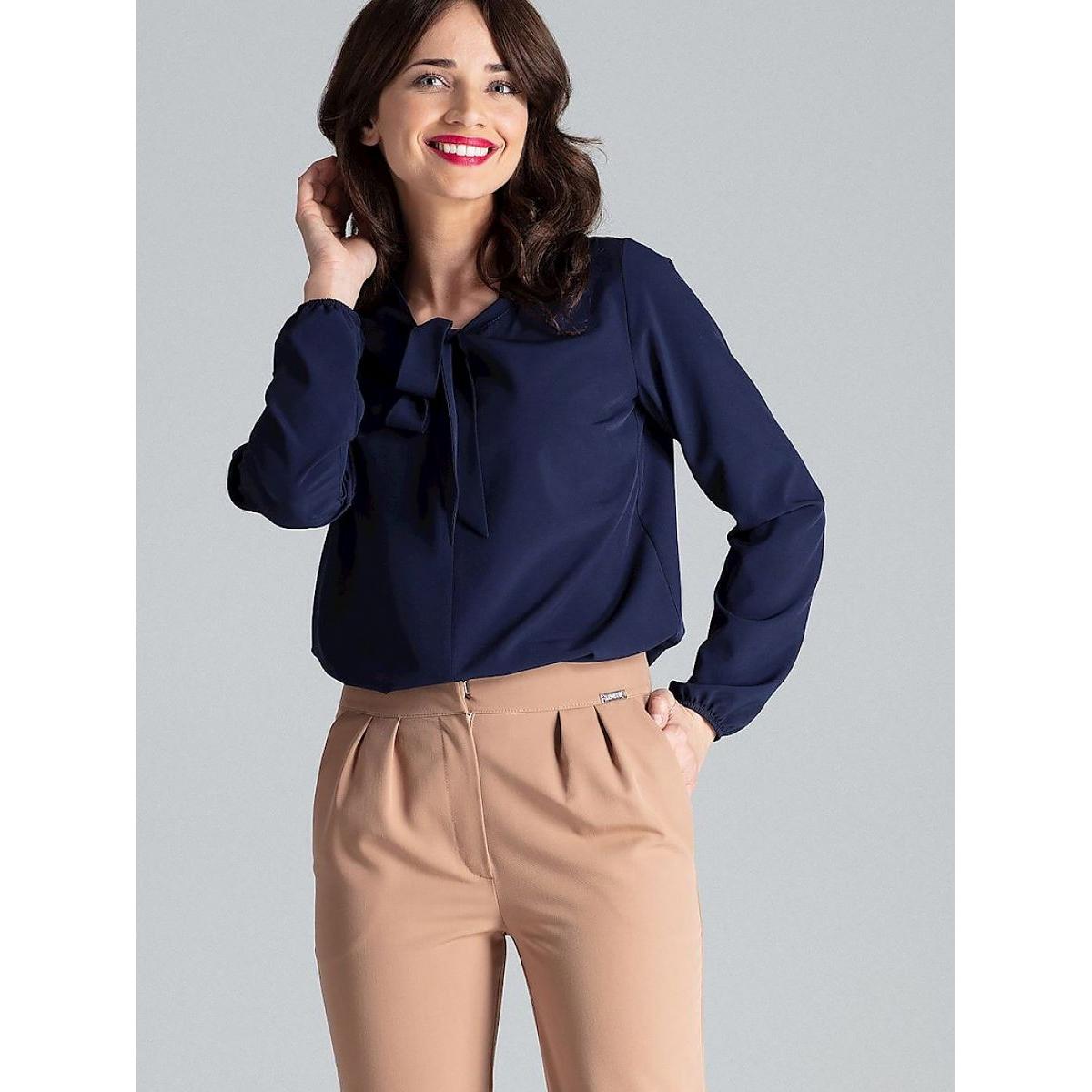 Lenitif, Damen, Bluse, Bluse, Blau, (L)