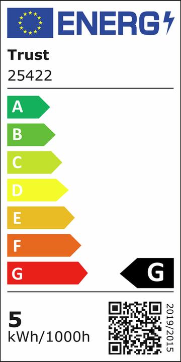 Etichetta energetica Trust Pannelli Esagonali A LED Gxt903 Vybz (RGB)