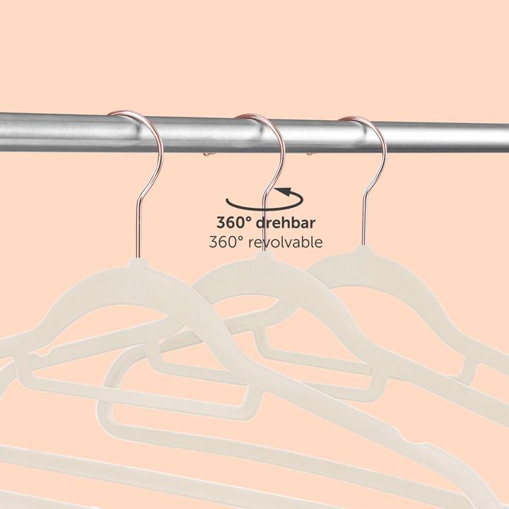 Produktbild Blumtal 50-teiliges Samt-Kleiderbügel Set (50 x)