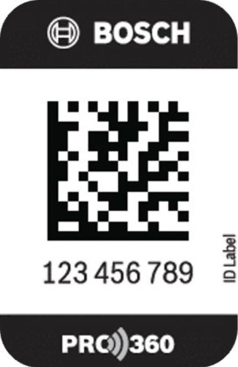 Actual product image Bosch Professional Service Box ID Label Small 100 | 1600A02C1M