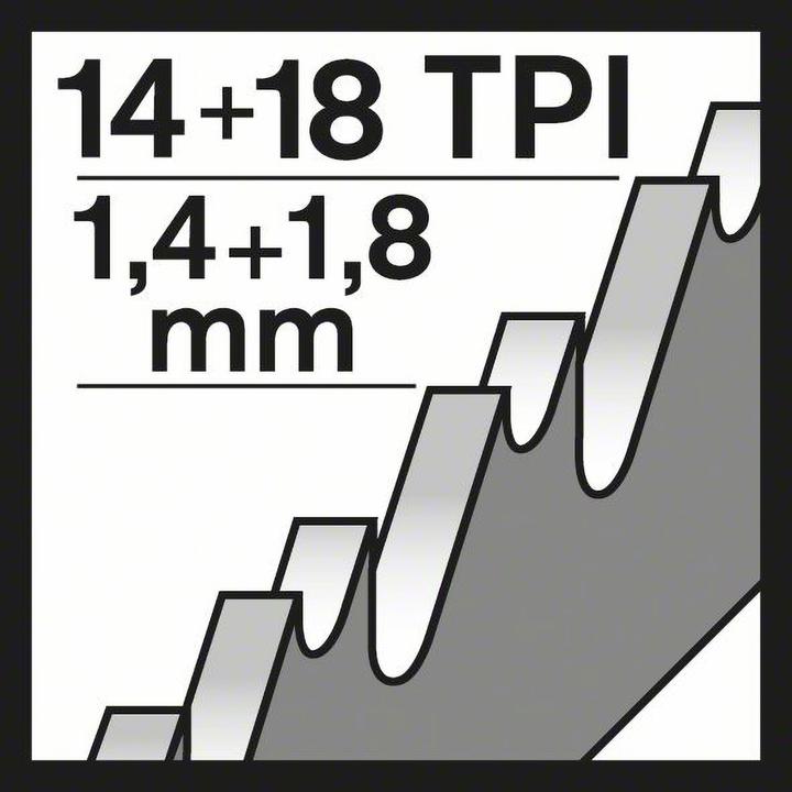 Produktbild Bosch Professional Zubehör Sägentag Für Sägen S926bef 150mm Metall 1st