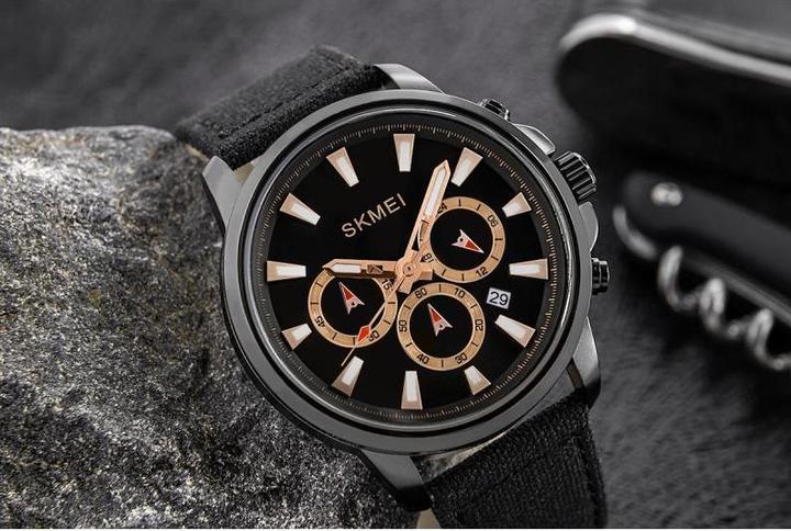 Produktbild Skmei 2071LBKBK Herrenuhr + BOX (Analoguhr, Chronograph, 43 mm)