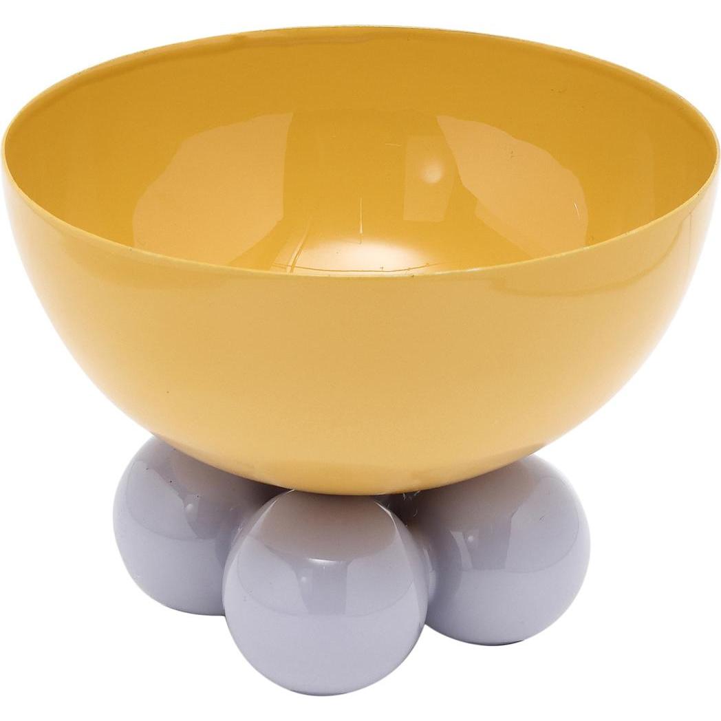 present time Bowl Double Funky Medium, Ciotola + Scodella, Multicolore, Viola, Giallo