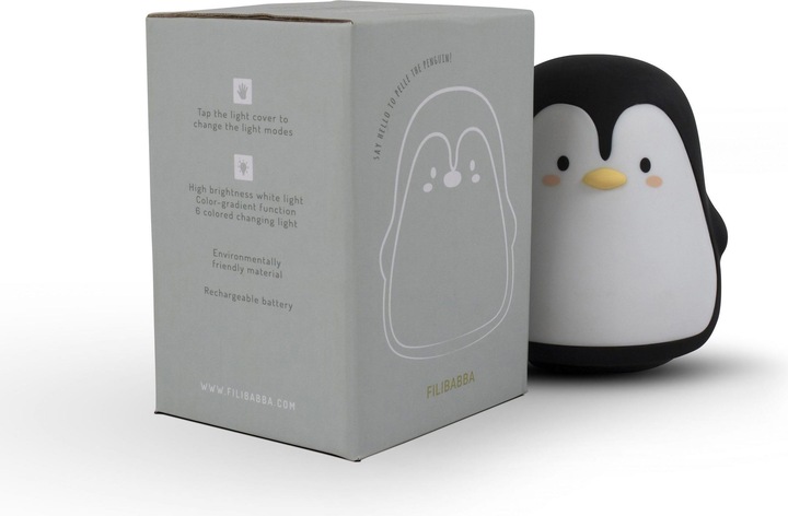 Actual product image Filibabba LED light - Pelle the Penguin