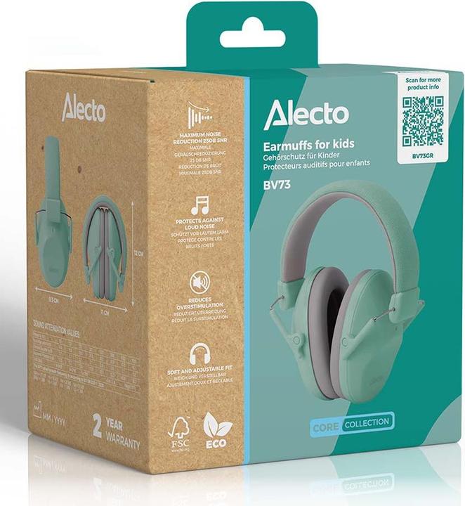 Productafbeelding Alecto Gehoorbescherming voor kinderen groen (1x)