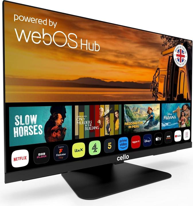 Productafbeelding Cello Smart/DVD-Kombination mit WebOS, Triple-Tuner und Bluetooth für Camping und Reisen (DVD-speler)