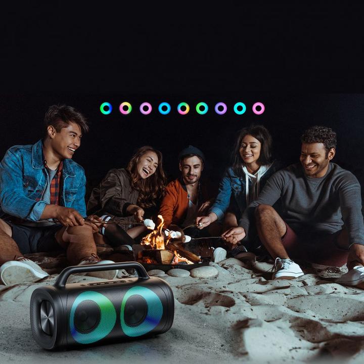 Produktbild Joyroom 5.1 Wireless Bluetooth Speaker with LED Color Illumination Black (JR-MW02) (6 h, Akkubetrieb)