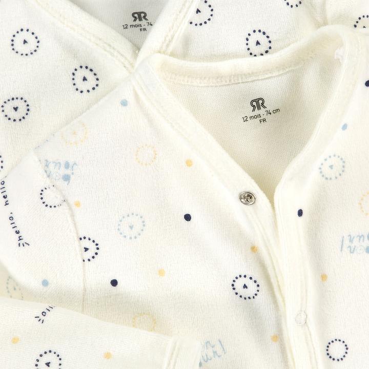 Produktbild La Redoute Collections 4er-Pack Strampler aus Samt (50)
