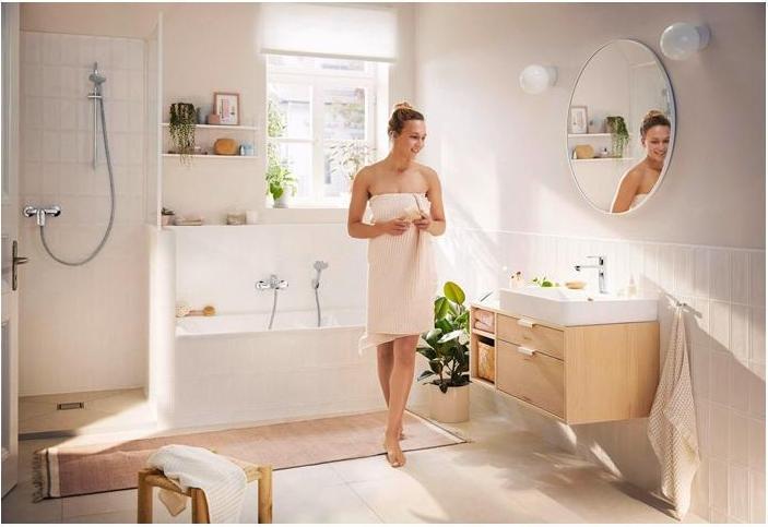 Produktbild hansgrohe HG Einhebel-Waschtischmischer Rebris S 110 CoolStart, ohne Ablaufgarnitur chrom