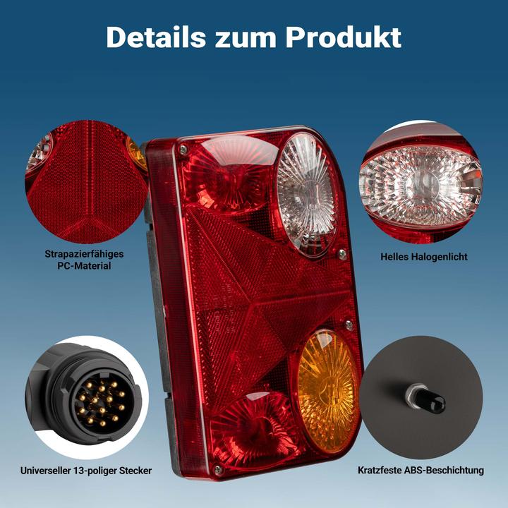 Actual product image Wiltec Trailer rear light (P21/5W)