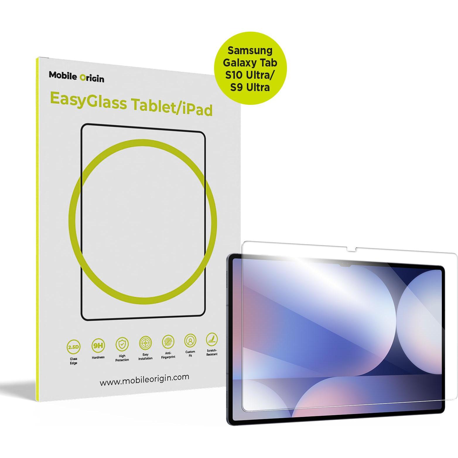 Mobile Origin EasyGlass Samsung Galaxy Tab S10 Ultra/S9 Ultra (1 pz., Galaxy Tab S10 Ultra, Galaxy Tab S9 Ultra, Samsung Galaxy Tab S10 Ultra, Samsung
