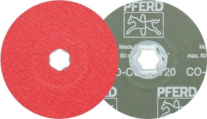 Produktbild Pferd Schleifteller COMLICK Fiberschleifer 125 mm Keramikkorn CO COOL 120 (120)
