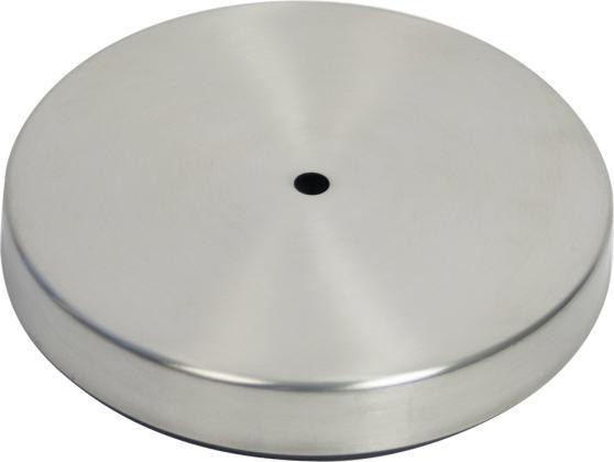 Securit Fuss für Aschenbecher, Edelstahl witterungsbeständig, silber