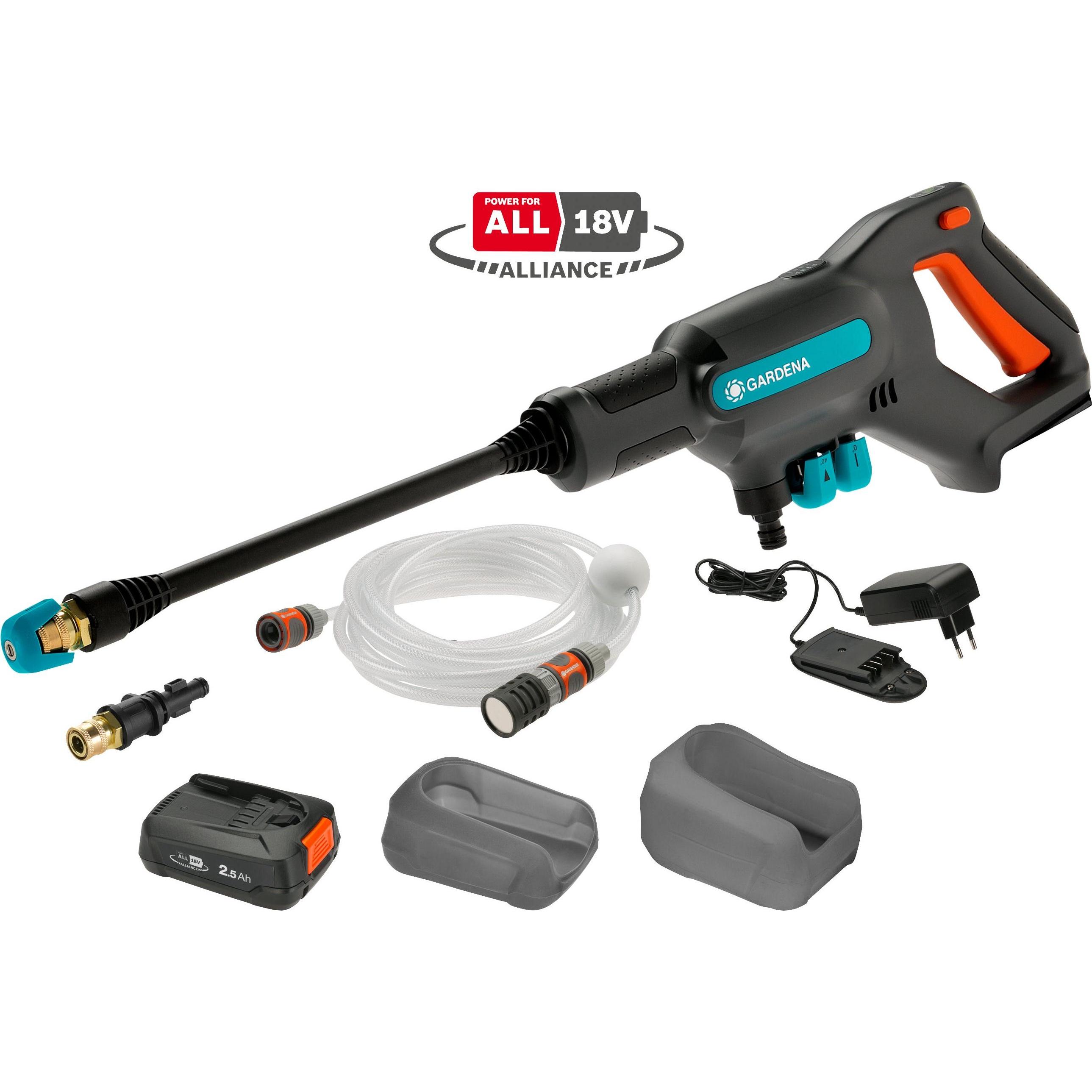 Gardena, Hochdruckreiniger, AquaClean (Akkubetrieb)