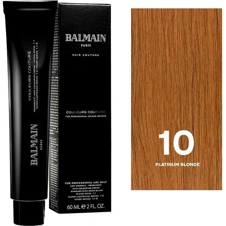 Balmain, Tinta per capelli, Tinta per Capelli Permanente Couleurs Couture (Biondo platino 10)
