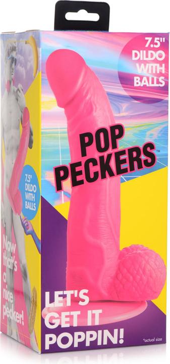 Produktbild Pop Peckers Poppin Dildo 19 cm - Pink