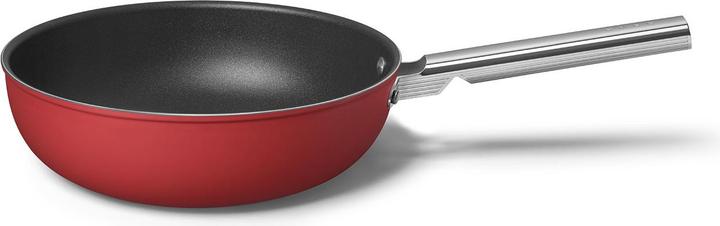 Actual product image Smeg CKFW3001RDM Wok Ø 30cm, red (30 cm, Wok, Aluminium, Stainless steel)