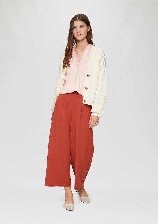 Actual product image S.Oliver Bluse Melierte Viskosebluse mit Raffung (42)